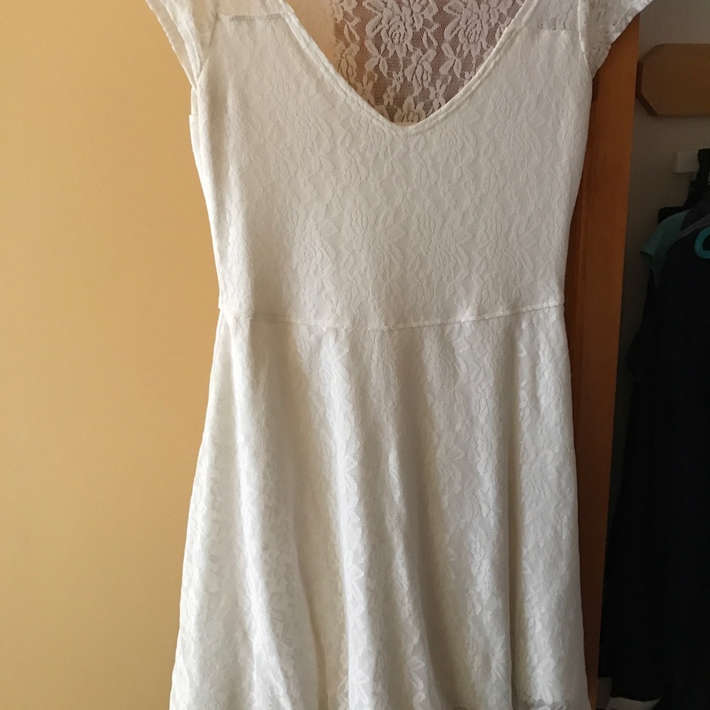 White Lace Sorority Dress